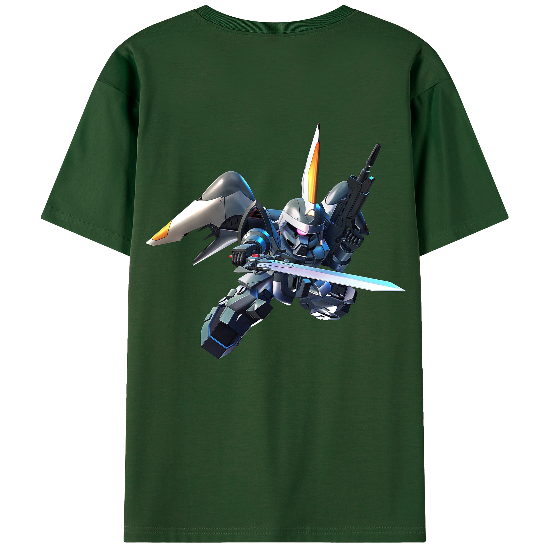 （画像用） 機動戦士ガンダム Mobile Suit Gundam 綿100％半袖Tシャツ（背面プリント）